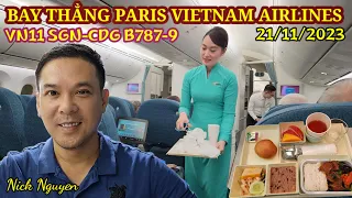 Hành trình Bay thẳng Paris Vietnam Airlines ngồi ghế Premium economy như thế nào? | Nick Nguyen