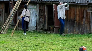 Hard life in a remote village. The family bought an abandoned house