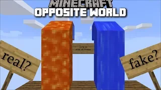 Minecraft OPPOSITE WORLD MOD / PLAY IN A WORLD THAT DOESN'T MAKE SENSE!! Minecraft