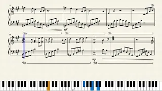 Wet Hands | Minecraft - Solo Piano Arrangement Sheet Music || arr. Noah Faulkner