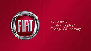 Instrument Cluster Display / Change Oil Message | How To | 2021 Fiat 500x