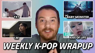 TXT, BABYMONSTER, I.M, & KISS OF LIFE Reactions [K-Pop Wrap-Up | 4.5.24]