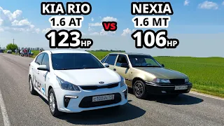 ТАКСИСТ на KIA RIO приехал НАДРАТЬ Daewoo NEXIA 1.6 ГОНКА. CAMRY 3.5 V70 vs CAMRY 3.5 V70 GR SPORT