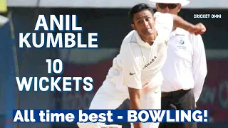 Anil Kumble took 10 Wickets v Pakistan in 1999 | Anil Kumble Best Bowling Wickets Ever