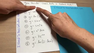 HOW TO CHOOSE CHAIN RULE vs. PRODUCT RULE | Calculus Derivatives