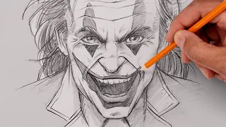 How To Draw The Joker | Step By Step Sketch Tutorial
