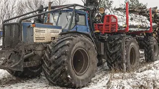 Лесной Трактор  "ХТЗ" 150 с мостами от "Кировца" К 701!