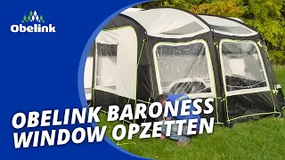 Pitching instruction Obelink Baroness Window awning