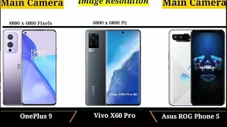 Oneplus 9 vs Vivo X60 Pro vs Asus ROG phone 5 Comparison which should you buy ???