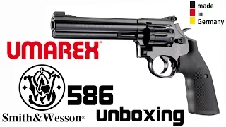 UMAREX Smith & Wesson 586 CO2 Pellet Revolver UNBOXING