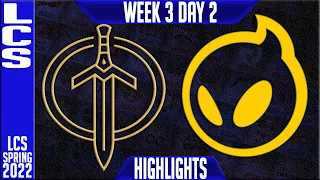 GG vs DIG Highlights | LCS Spring 2022 W3D2 | Golden Guardians vs Dignitas