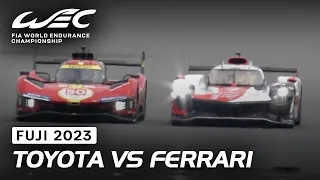 Toyota vs Ferrari for P2 in the early stages of the race 🔥 I 2023 6 Hours of Fuji I FIA WEC