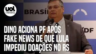 Dino aciona PF após fake news de que Lula impediu doações no Rio Grande do Sul