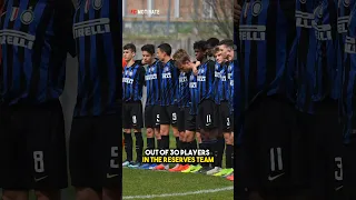 Odds Of Making It To Inter Milan 1st Team As An Academy player ⚽️🤯 #soccer #football #shorts