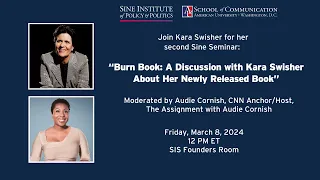 Kara Swisher - "Burn Book Discussion - Moderated by Audie Cornish"