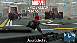 marvel spider man remastered pc gameplay | marvel spider man remastered upgraded suit gameplay |