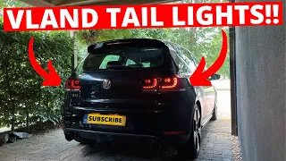 INSTALLING VLAND TAIL LIGHTS ON MY VW GOLF GTI!!