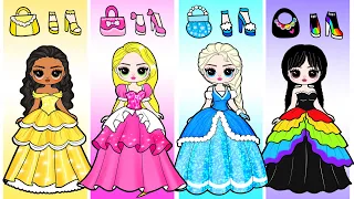 If Elsa Frozen, Rapunzel, Wednesday & Moana Become Disney Princesses | 35 DIY Arts & Paper Crafts