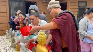 Paying Homage to Elderly ceremony Mettaparami Temple (MN) part 1