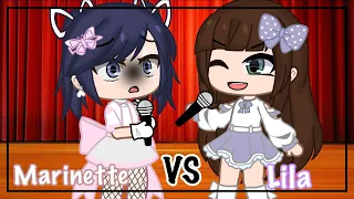 Marinette VS Lila singing battle//gacha club