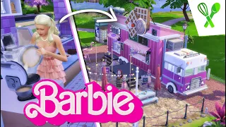 Barbie WAFFLES FOOD TRUCK Sims 4 | NO CC | Sims 4 Home chef hustle Speed build