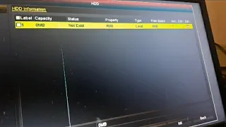 DVR HDD showing 0MB capacity | facing continuous beep sounds | Status Not Exist error?
