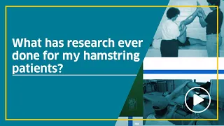 What has research ever done for my hamstring patients?