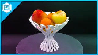 Minimal Surface Fruit Bowl #Timelapse #3DPrinting #adafruit
