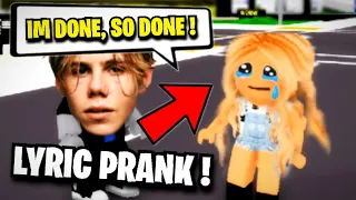 THE KID LAROI || SONG LYRIC PRANK ! [ROBLOX]