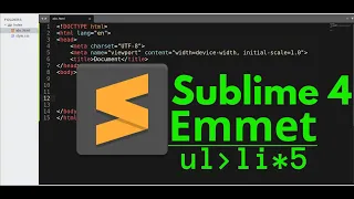 How to sublime text 4 Emmet install & Emmet package(New update)