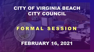 City Council Formal - 02/16/2021
