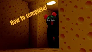 How to complete the Cheese Escape game in Roblox - Tutorial/Gameplay