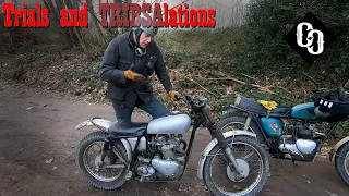 Classic Triumph AND TriBSA Off-Roading With Rick Parkington!