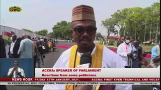 Politicians react to election of Alban Bagbin as Speaker of Parliament