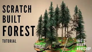 How to Make a Realistic Miniature Pine Forest! - Terrain for 40k, D&D, Model Train Dioramas