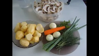 Картофельный суп пюре с грибами. Маринкины творинки. Всем МИРА и Добра!