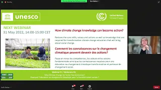 BROADCAST (EN): UNESCO-UNFCCC webinars series on the road to COP27 #1