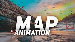 Cinematic Map Animation in Kinemaster ! 🔥👌