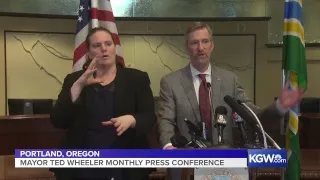 WATCH LIVE: Portland Mayor Ted Wheeler's March 2019 press conference