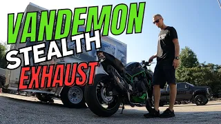 Kawasaki ZH2 Vandemon Stealth Exhaust with flashed ECU- Z H2