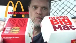 McDonald's GRAND Big Mac Versus Big Mac Comparison Review - Greg's Kitchen