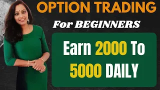 Successful Trading Strategy for Beginners- Earn Daily Rs 2000 - 5000 From Option Trading #english