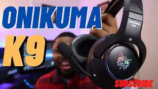 ONIKUMA K9 STEREO GAMING HEADSET - WITH RETRACTABLE MIC.