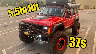 Jeep Cherokee XJ Build Walk Around | 5.5in lift 37s