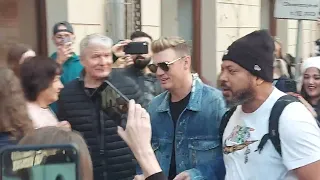 Nick Carter from BSB on the street in Kraków, Poland - next to Main Market Square (2022)