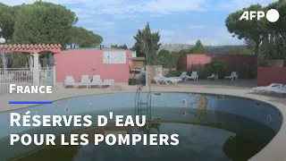 Dans les Pyrénées-Orientales, les pompiers réservent de l'eau en prévision des incendies | AFP