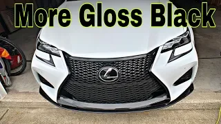 Lexus GsF Front Grill Gets Wrapped Gloss Black