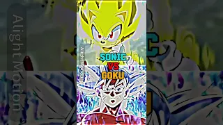 Sonic vs Goku