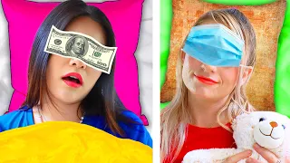 RICH UNPOPULAR GIRL VS BROKE POPULAR GIRL | CRAZY BODY SWAP FOR 24 HOURS BY CRAFTY HACKS