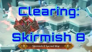 Lords Mobile : Clearing Skirmish 8 With t2 troops